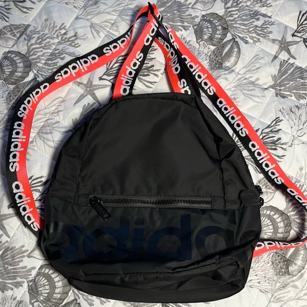 NWOT Adidas Small Backpack Neon Pink Straps